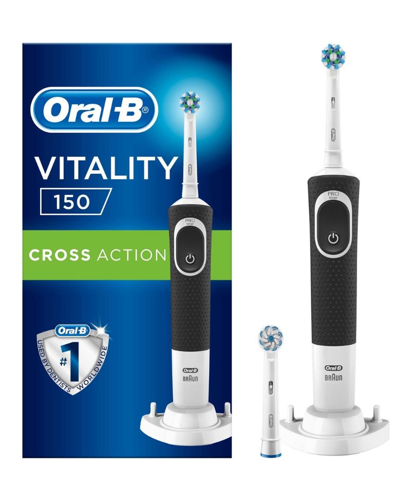 Oral-B Vitality D150 Şarj Edilebilir Diş Fırçası Cross Action+ 1 Yedek Başlık
