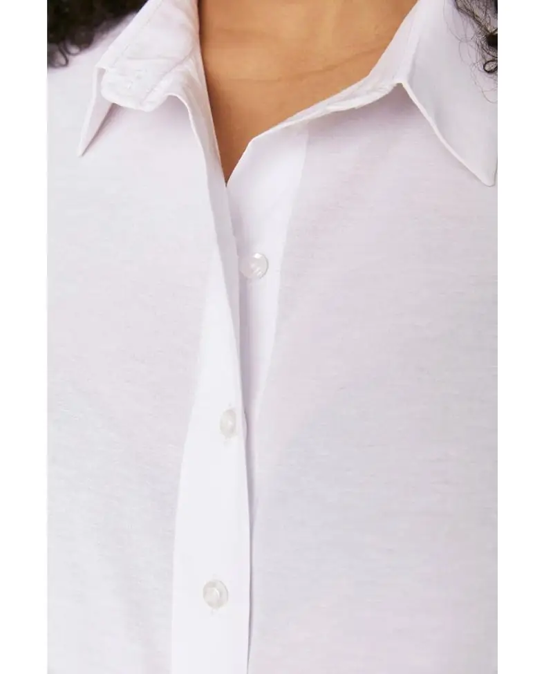 Beyaz Dokuma Gömlek